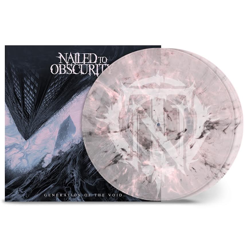 Nailed to Obscurity - Generation Of The Void (Clear Light Rose / Black Marbled) Vinyl