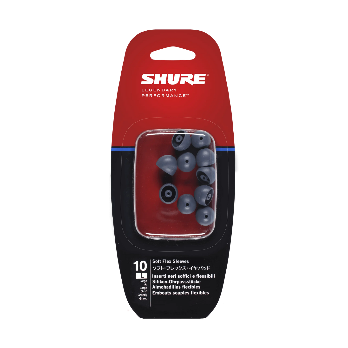 Shure EASFX1-10 Grey Soft Flex Sleeves - Large