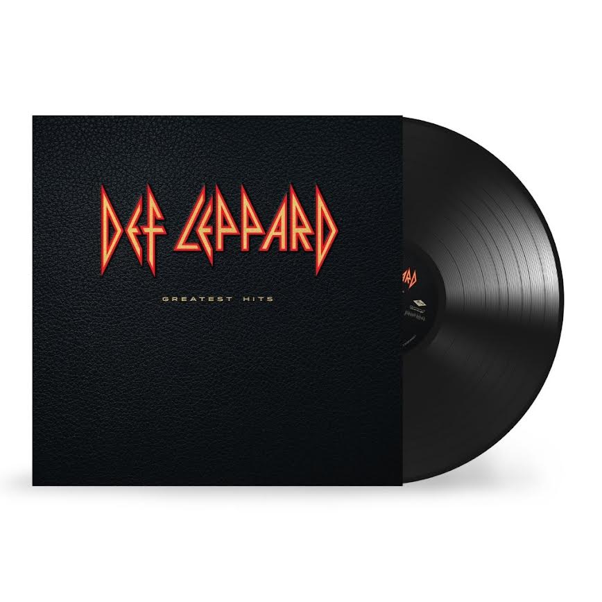Def Leppard - Greatest Hits Def Leppard vinyl record with red logo on black background