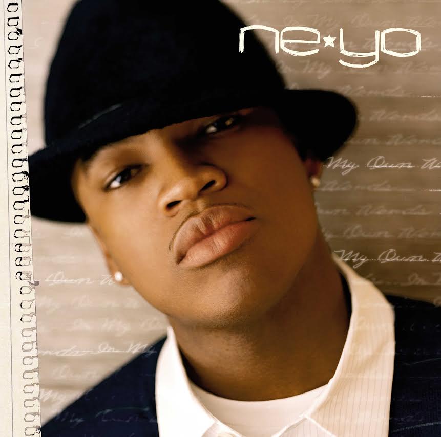 Ne-Yo - In My Own Words Album cover with a person wearing a hat and text 'ne*yo' on a textured background