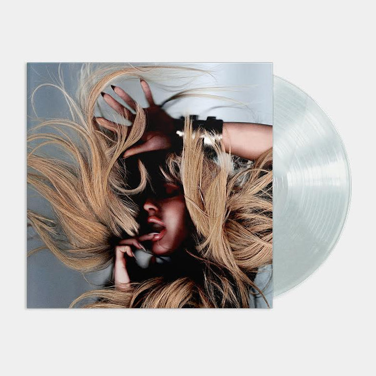 Ellie Goulding - I Know Too Much (Pearl Sunrise) Vinyl Vinyl record with a cover featuring a person with blonde hair against a light blue background