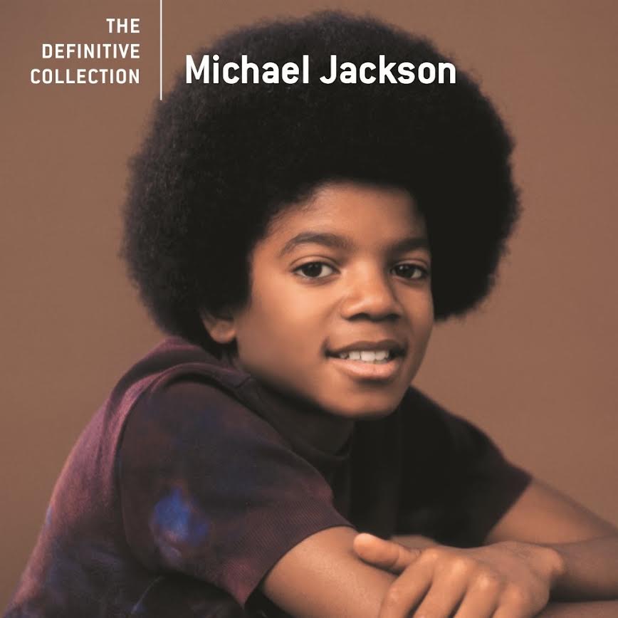 Michael Jackson - The Definitive Collection Vinyl Album cover for Michael Jackson's 'The Definitive Collection' featuring a portrait of the young artist with an afro hairstyle against a warm brown background, with white text reading 'Michael Jackson' and 'THE DEFINITIVE COLLECTION'.