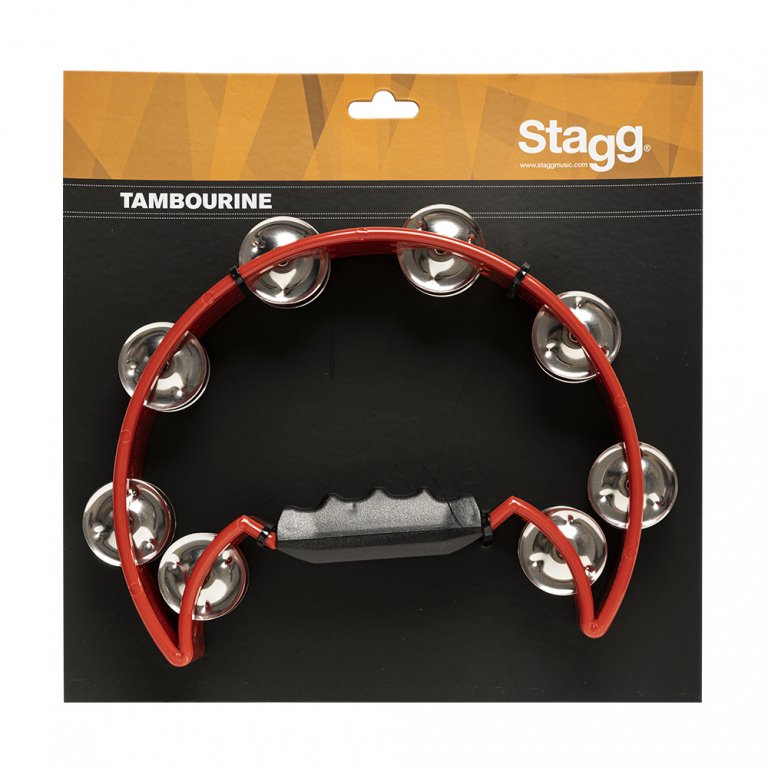 Stagg TAB-2 16 Jingle Cutaway Tambourine - Red