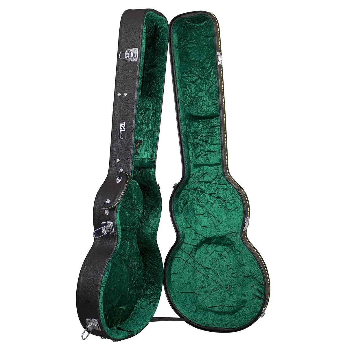 TGI Electric Guitar Hardcase - LP Style - Woodshell Open