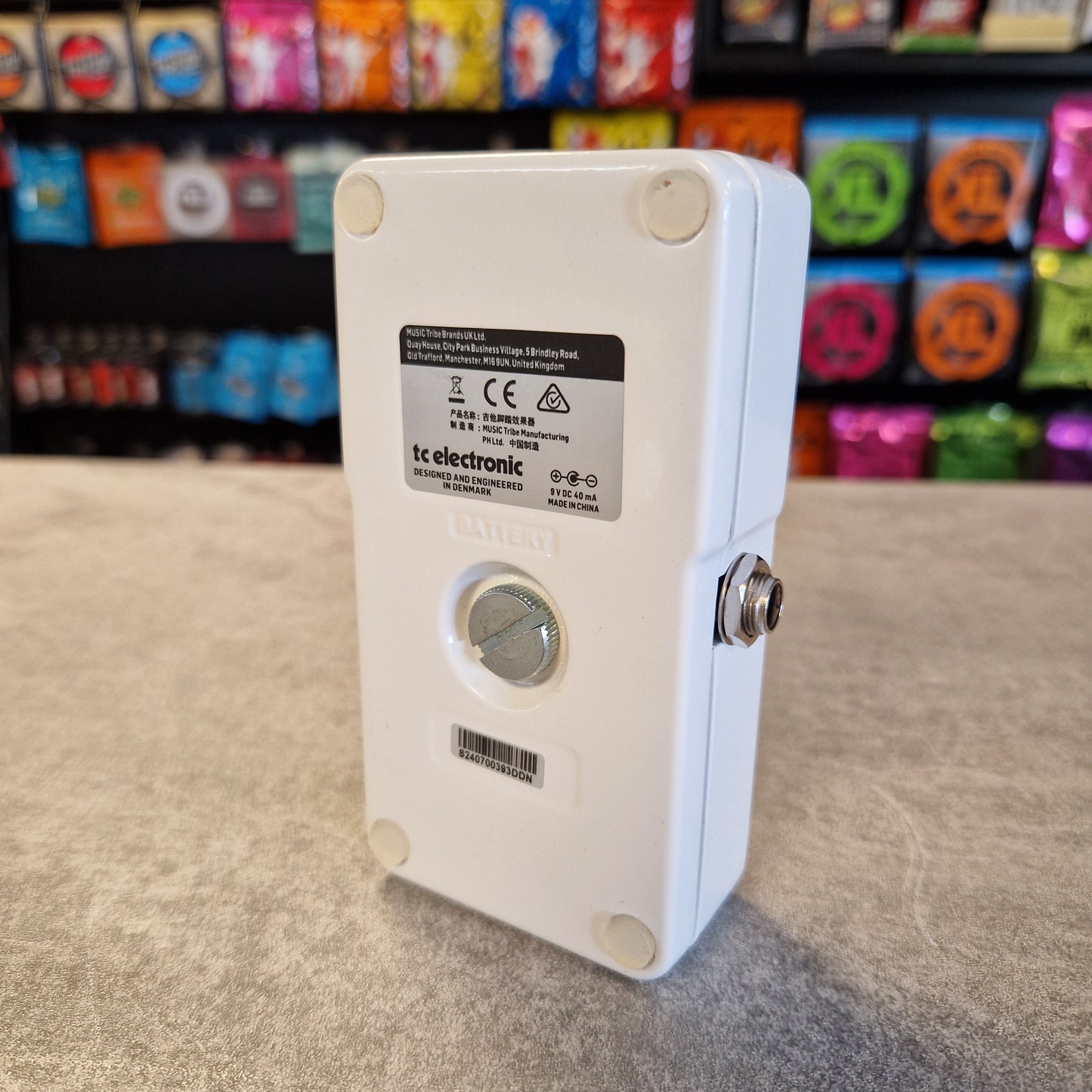 TC Electronic Spark guitar effects pedal bottom view