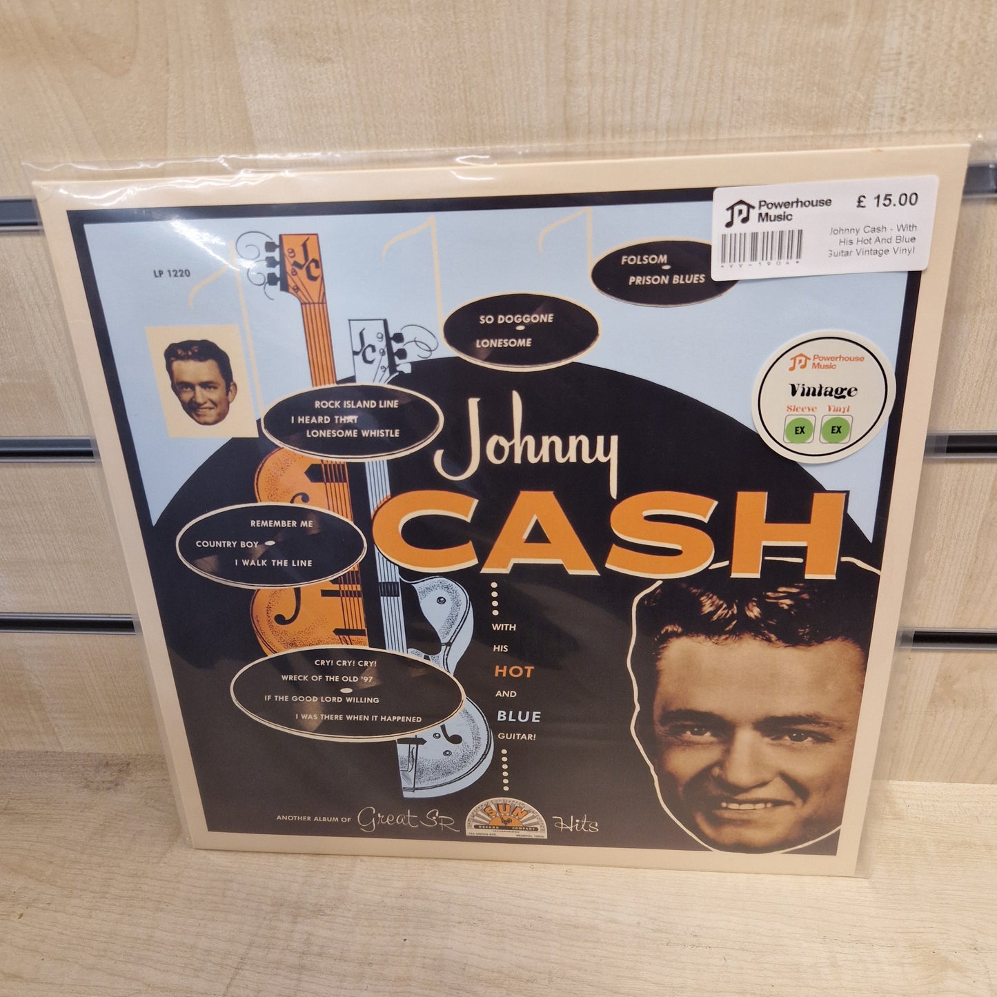 Johnny Cash - With His Hot And Blue Guitar Vintage Vinyl LP
