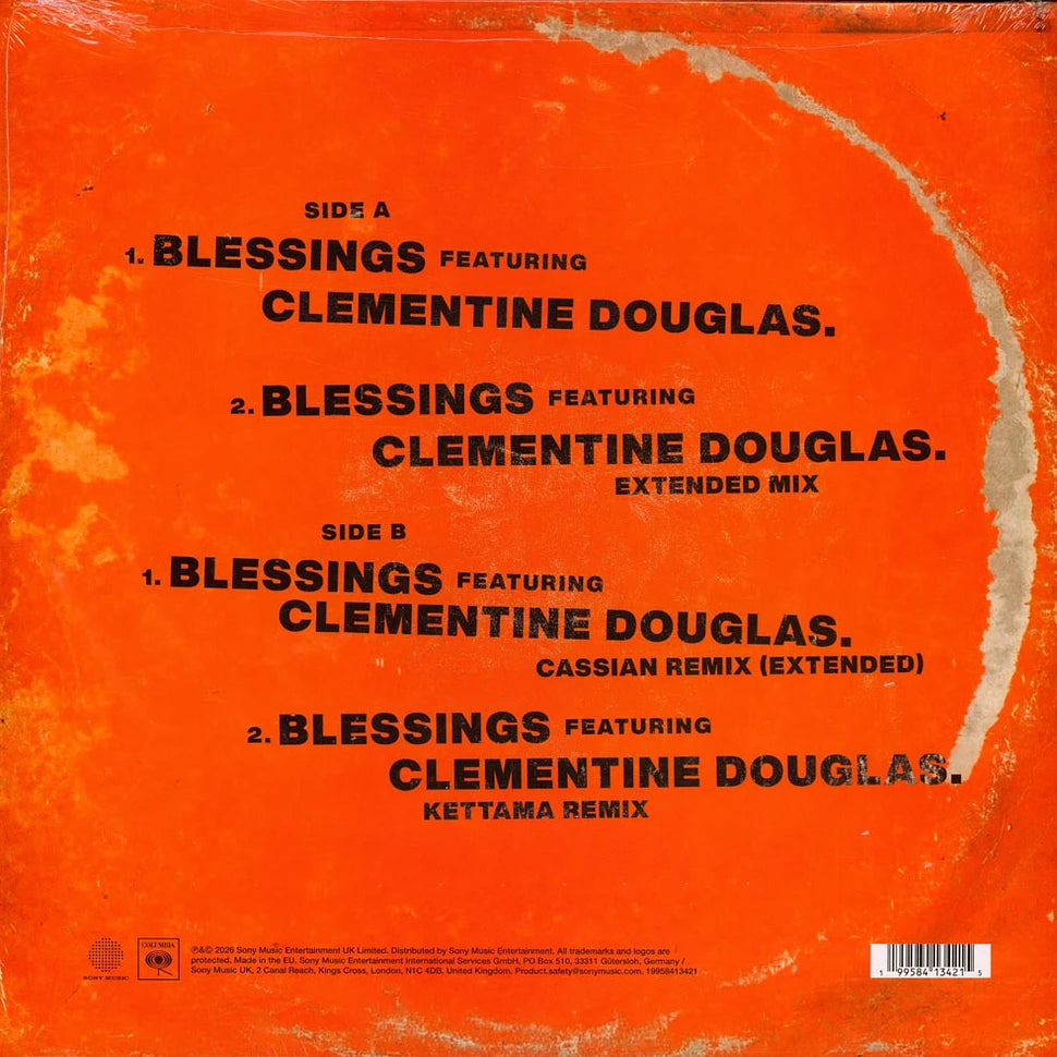 Calvin Harris, Clementine Douglas - Blessings (Crystal Clear) Vinyl RSD26 Back