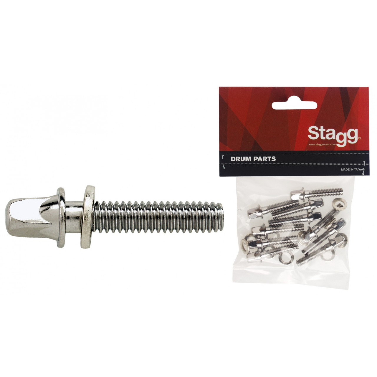Stagg 4F-HP 25mm Tension Rod w/ Washer - 10 Pack