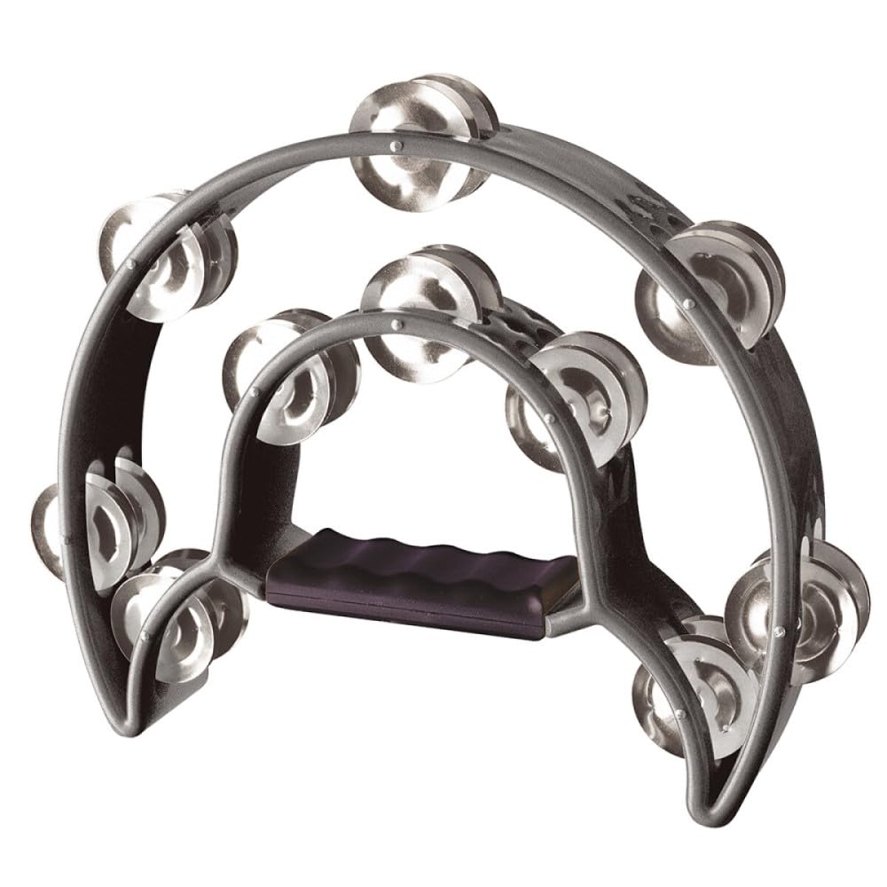 Stagg TAB-1 BK 20 Jingle Cutaway Tambourine - Black