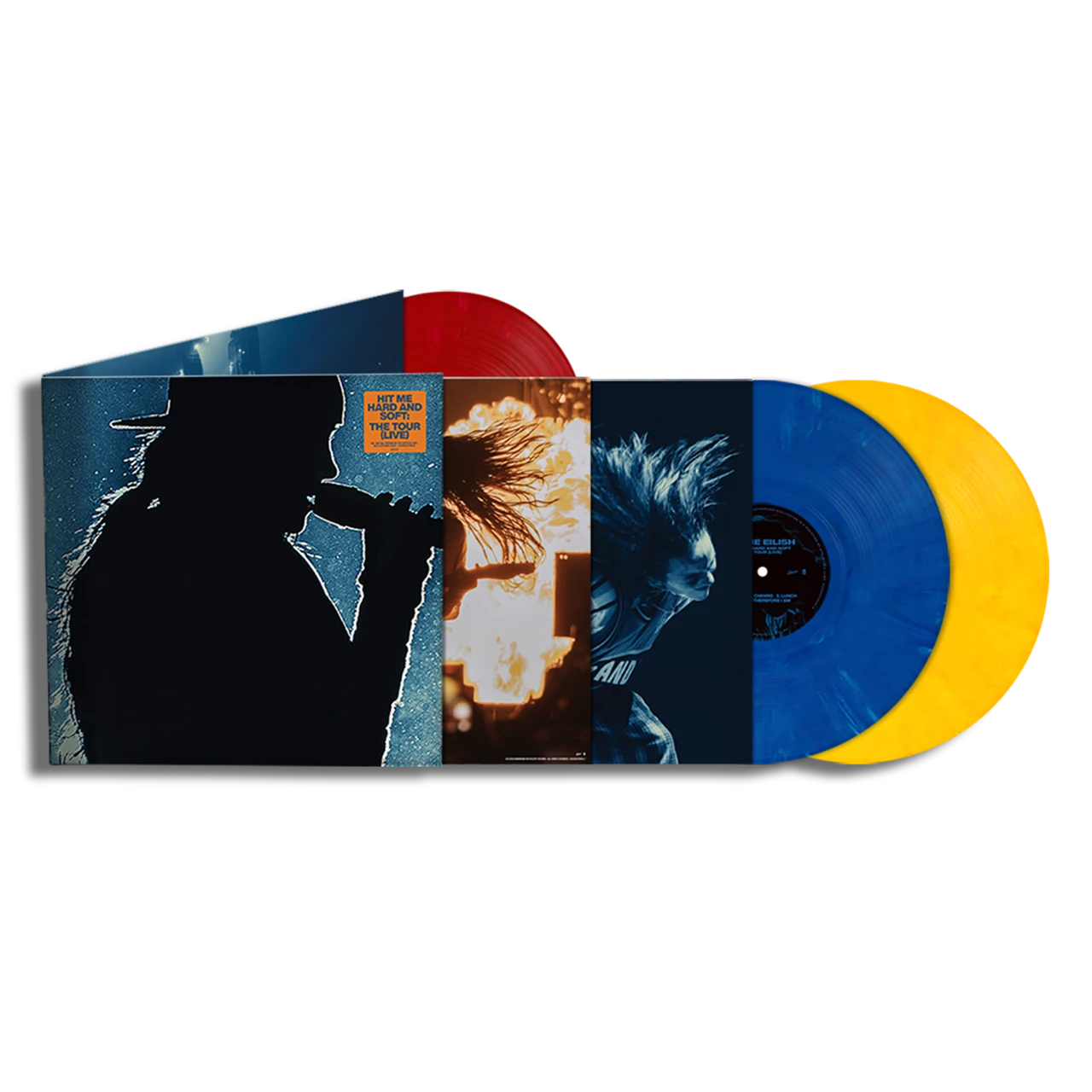 Billie Eilish - HIT ME HARD AND SOFT: The Tour (Live) (Limited Edition Blue / Yellow / Red Bio) Vinyl