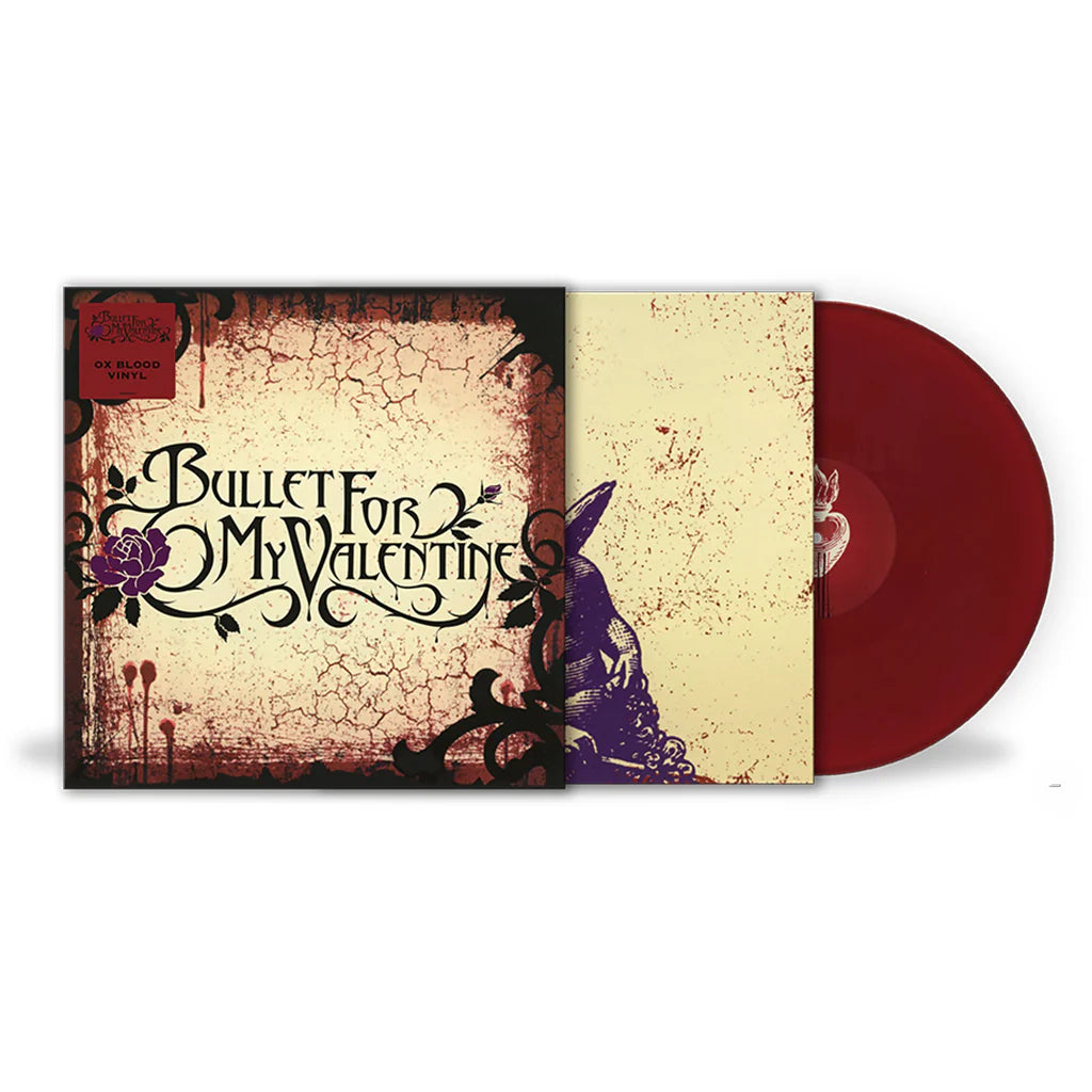 Bullet For My Valentine Vinyl record with 'Bullet For My Valentine' album cover on a white background