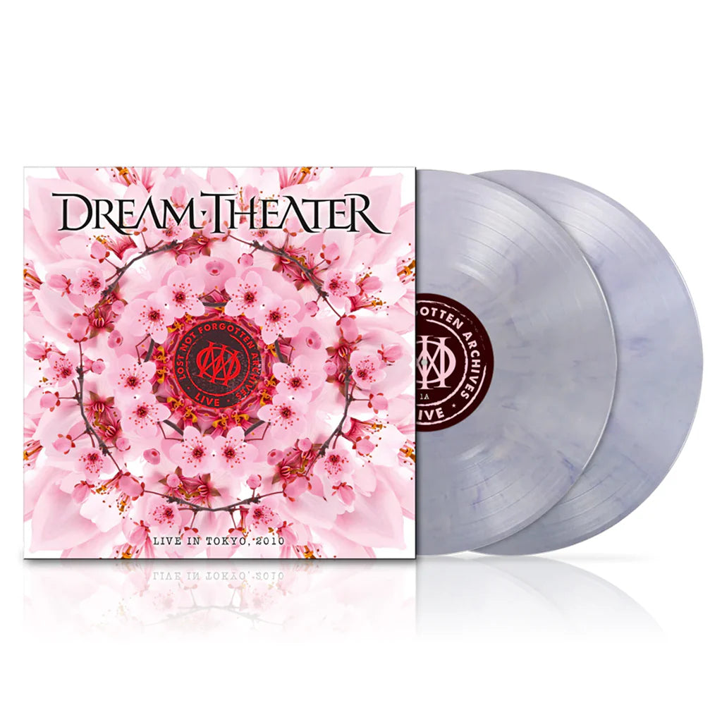 Dream Theater Vinyl album with cherry blossom design and Dream Theater branding