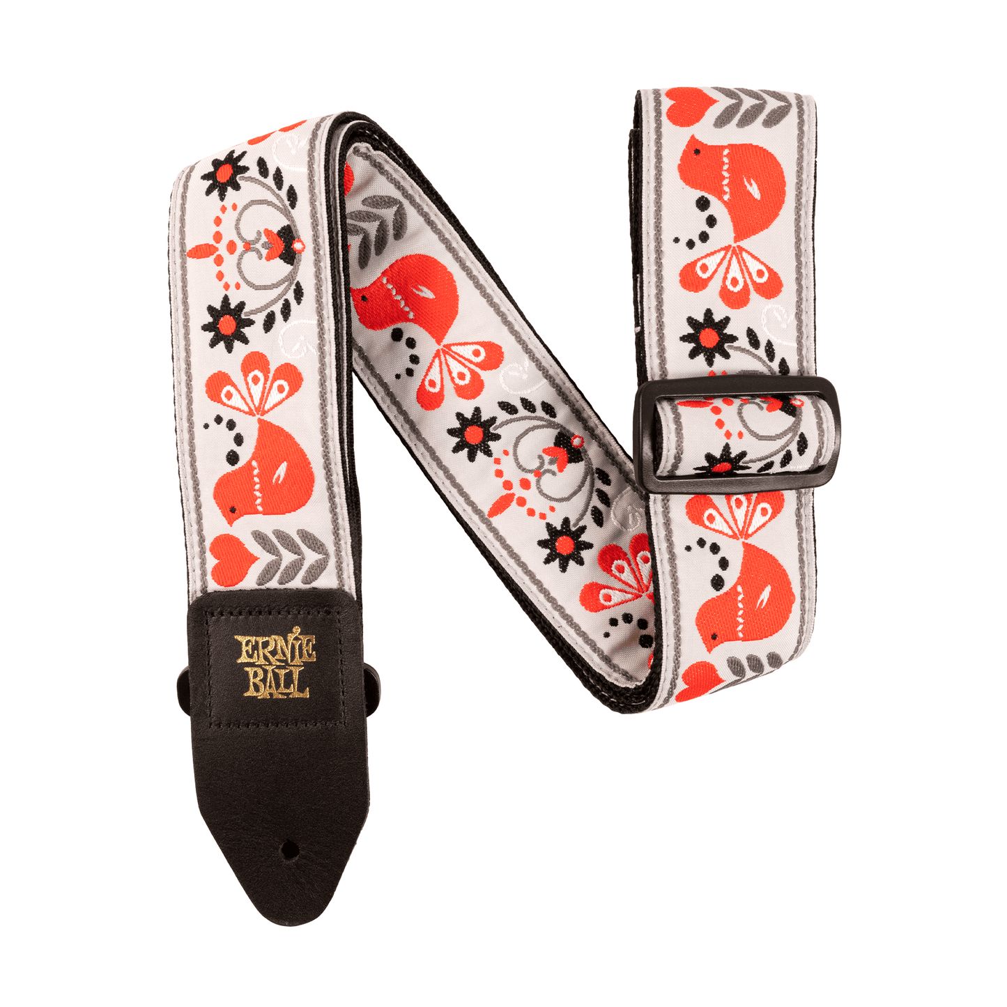 Ernie Ball Jacquard Strap - Red Bird Winter