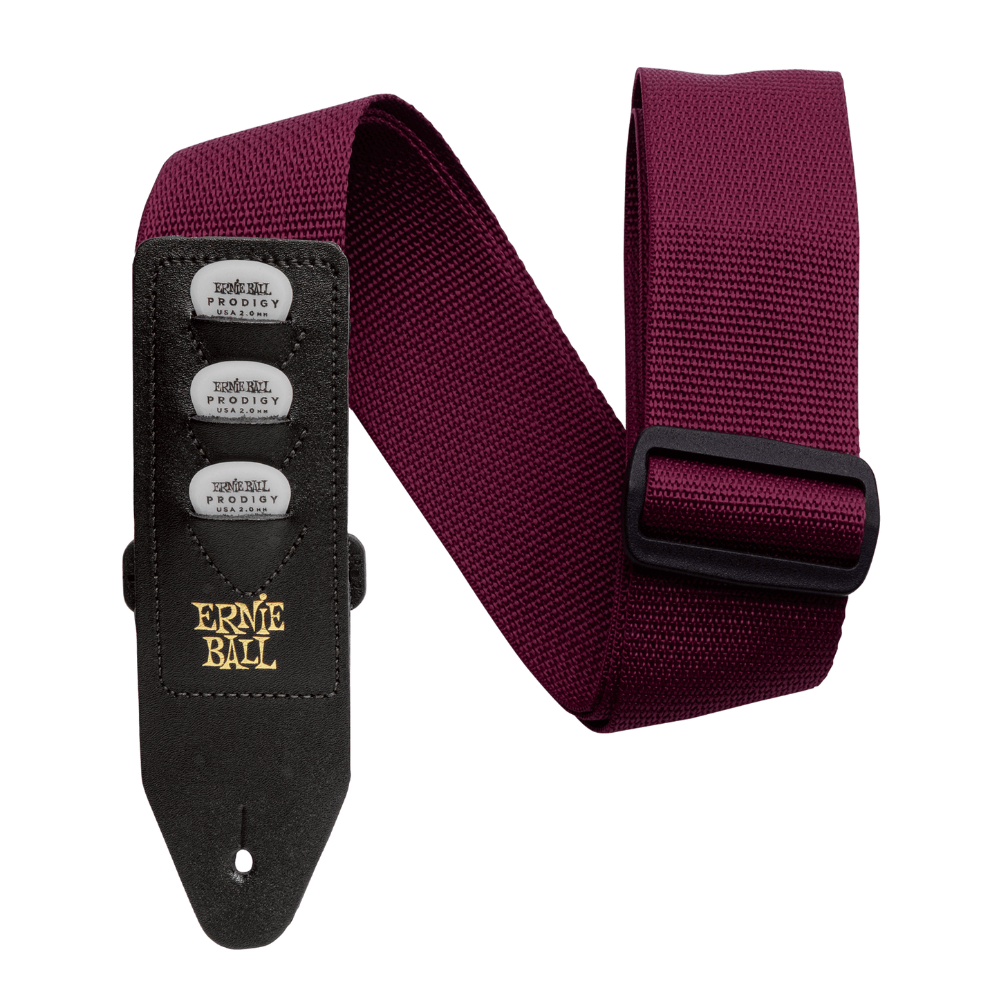 Ernie Ball Pickholder Strap - Burgundy