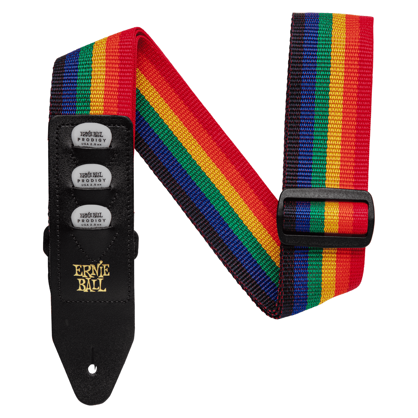 Ernie Ball Pickholder Strap - Rainbow