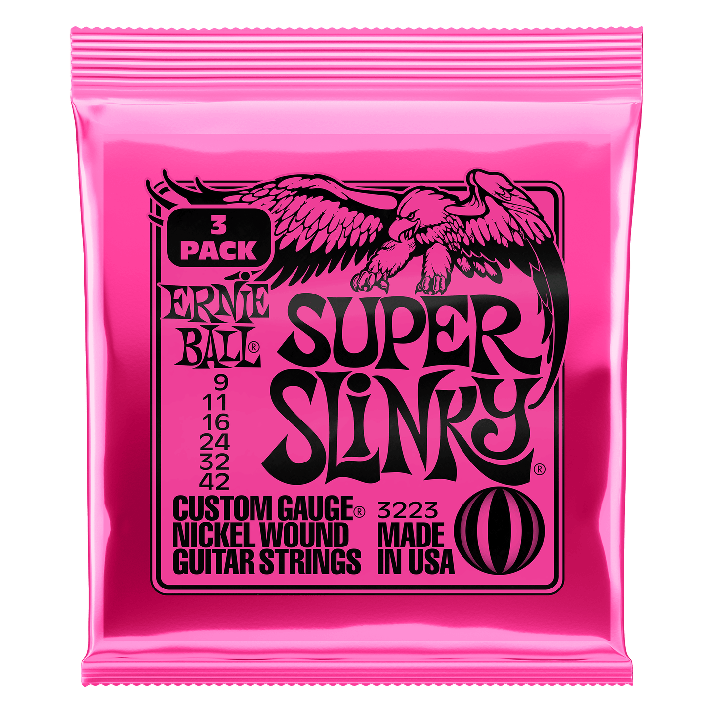 Ernie Ball Super Slinky 9-42 (3 Set Pack)
