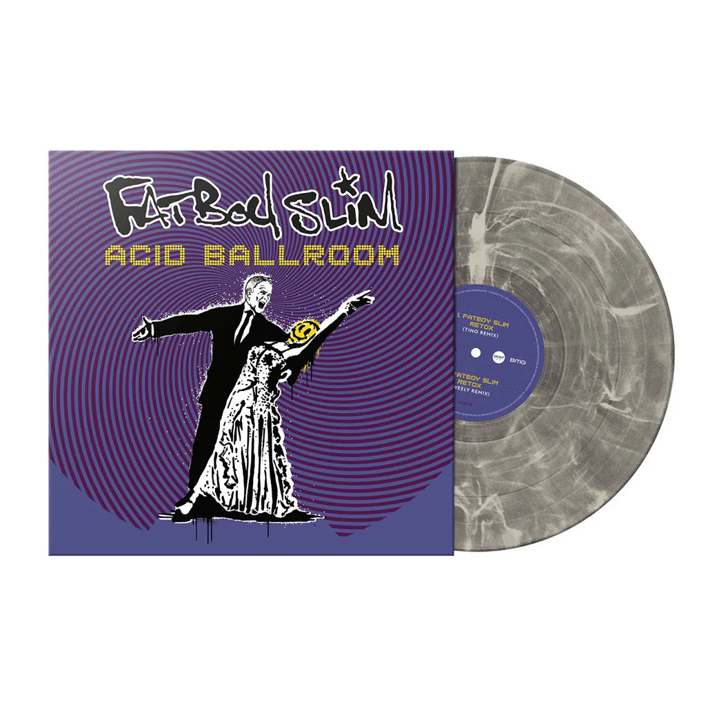 Fatboy Slim acid ballroom album cover grey vinyl white background