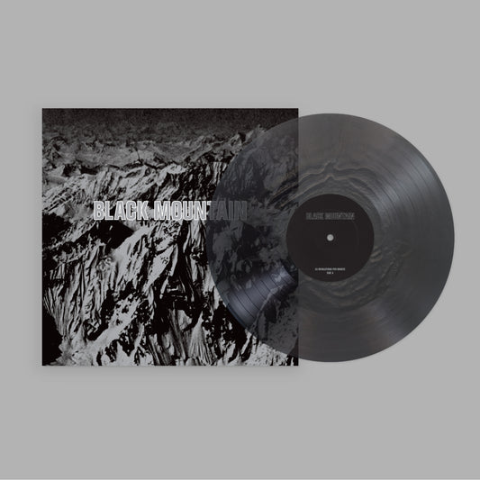 Black Mountain - Black Mountain on black translucent vinyl on a grey background