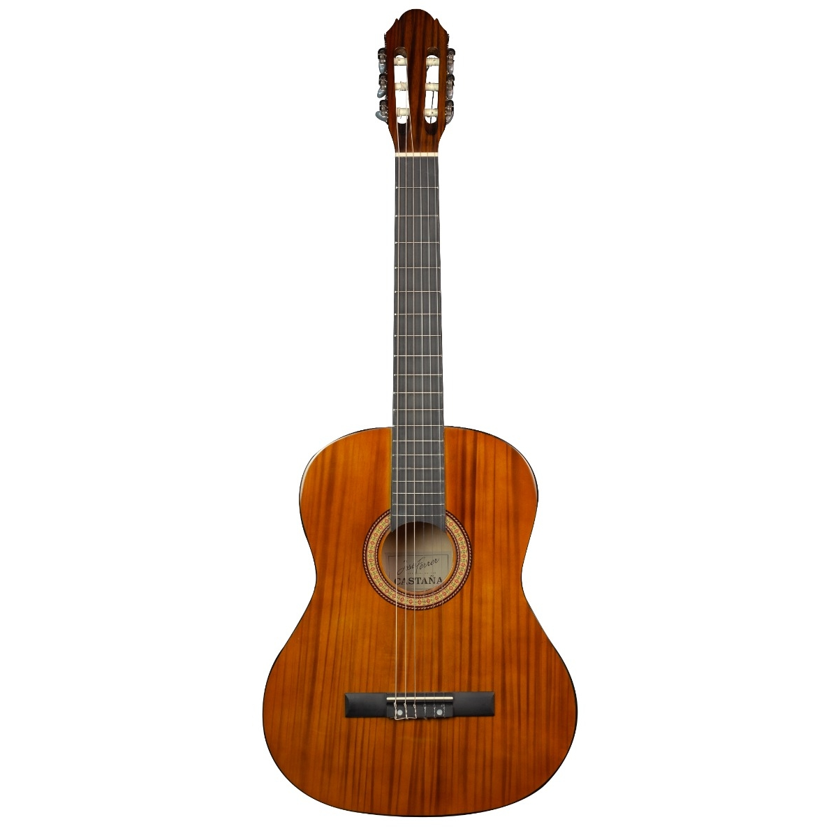 Jose Ferrer Castana Wooden classical guitar on a white background