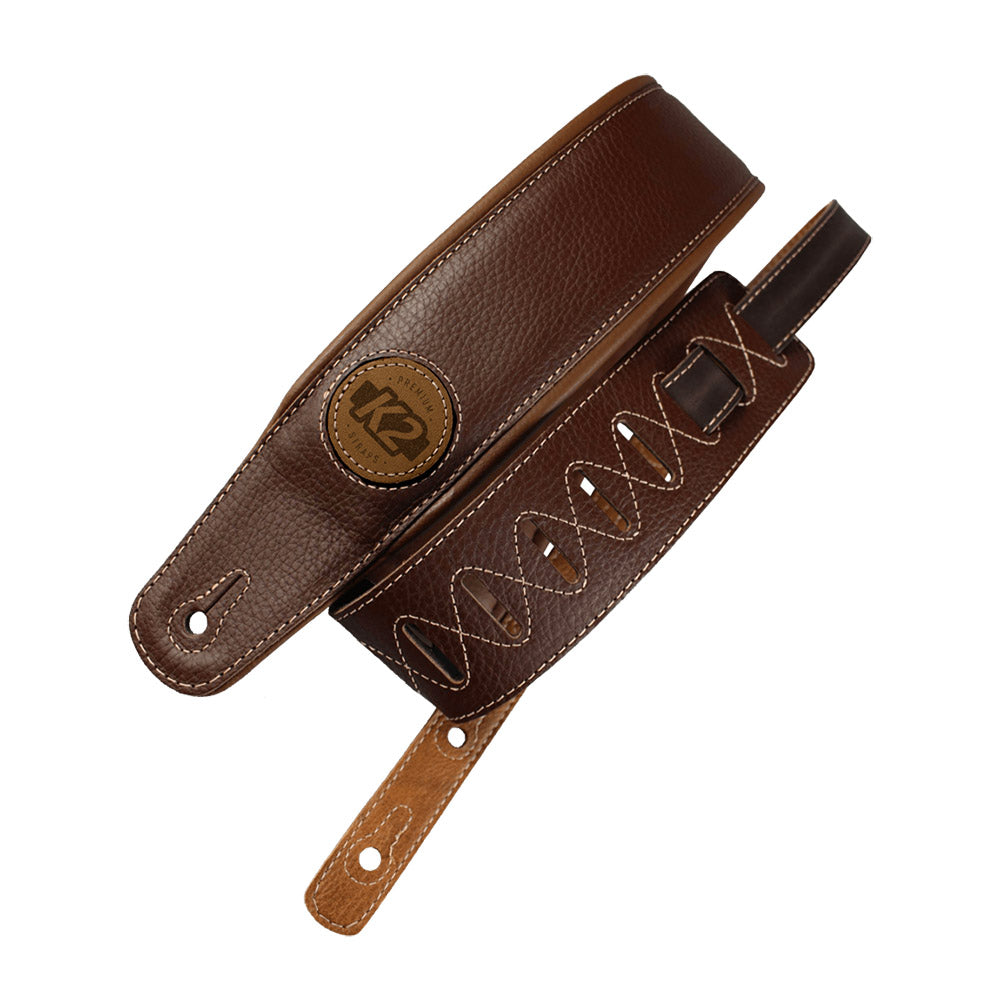 K2 Strap Garment Leather Top 3" - Brown