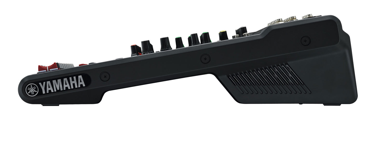 Yamaha MG12XU mixer on a white background