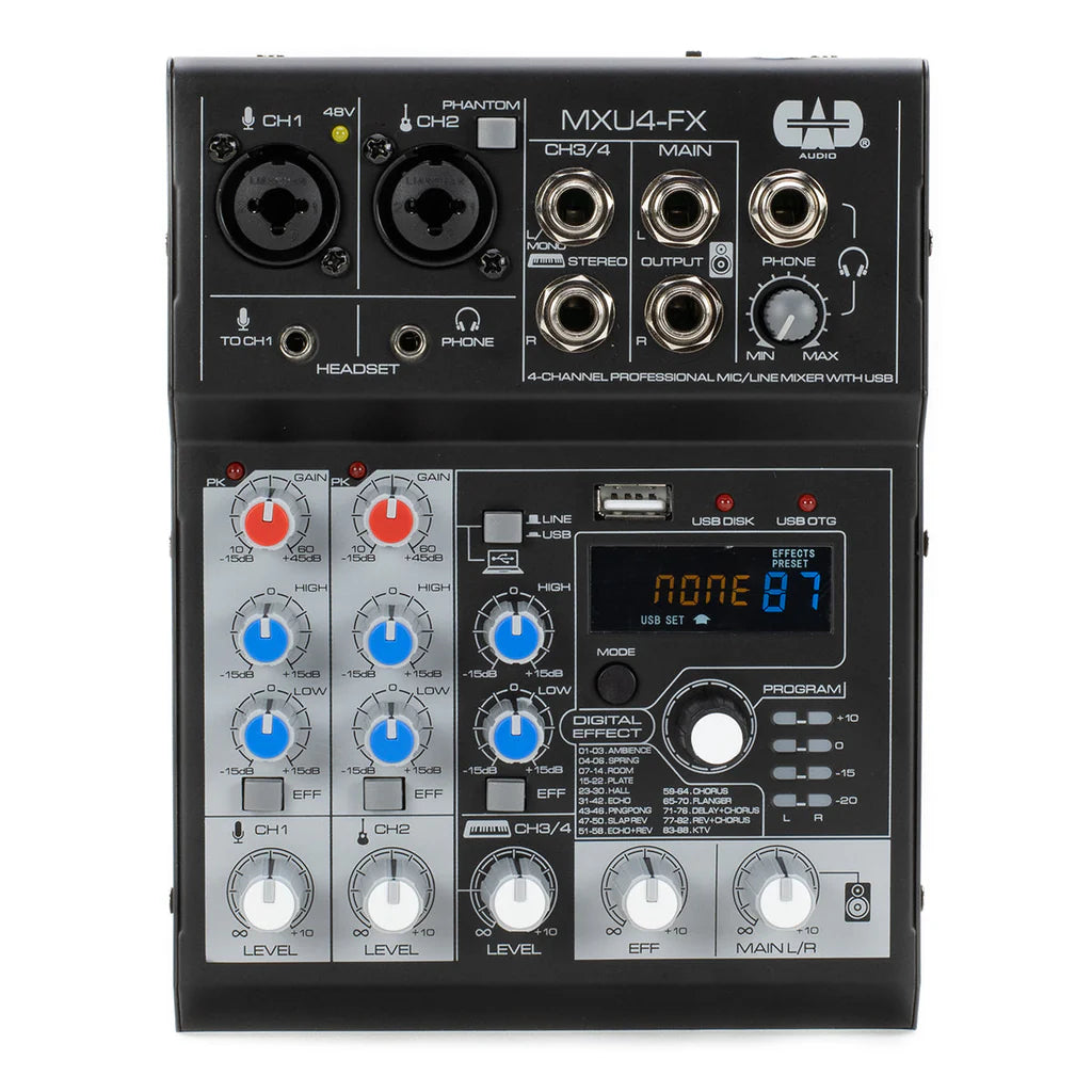 Cad 4 Channel Mixer w/ USB Interface