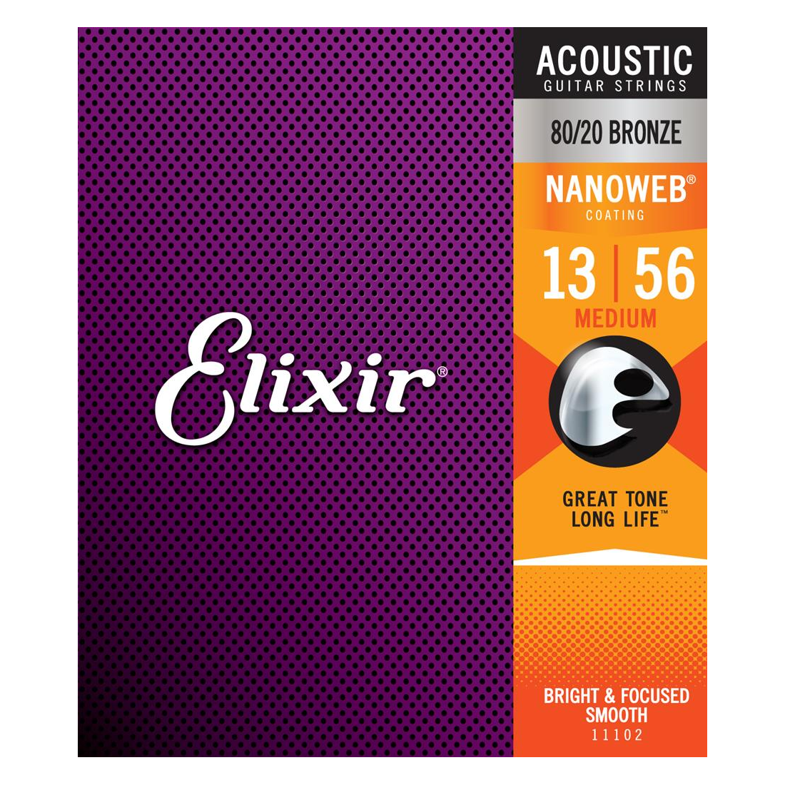 Elixir Nano 80/20 Acoustic Medium 13-56