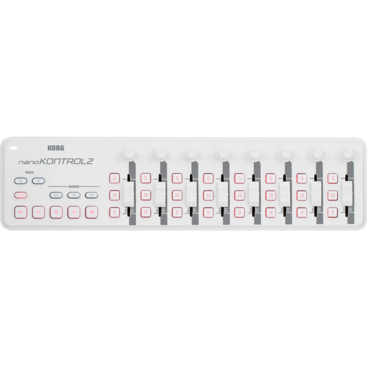 Korg NANOKONTROL2-WH nanoKONTROL2 Slim-Line USB Control Surface - White