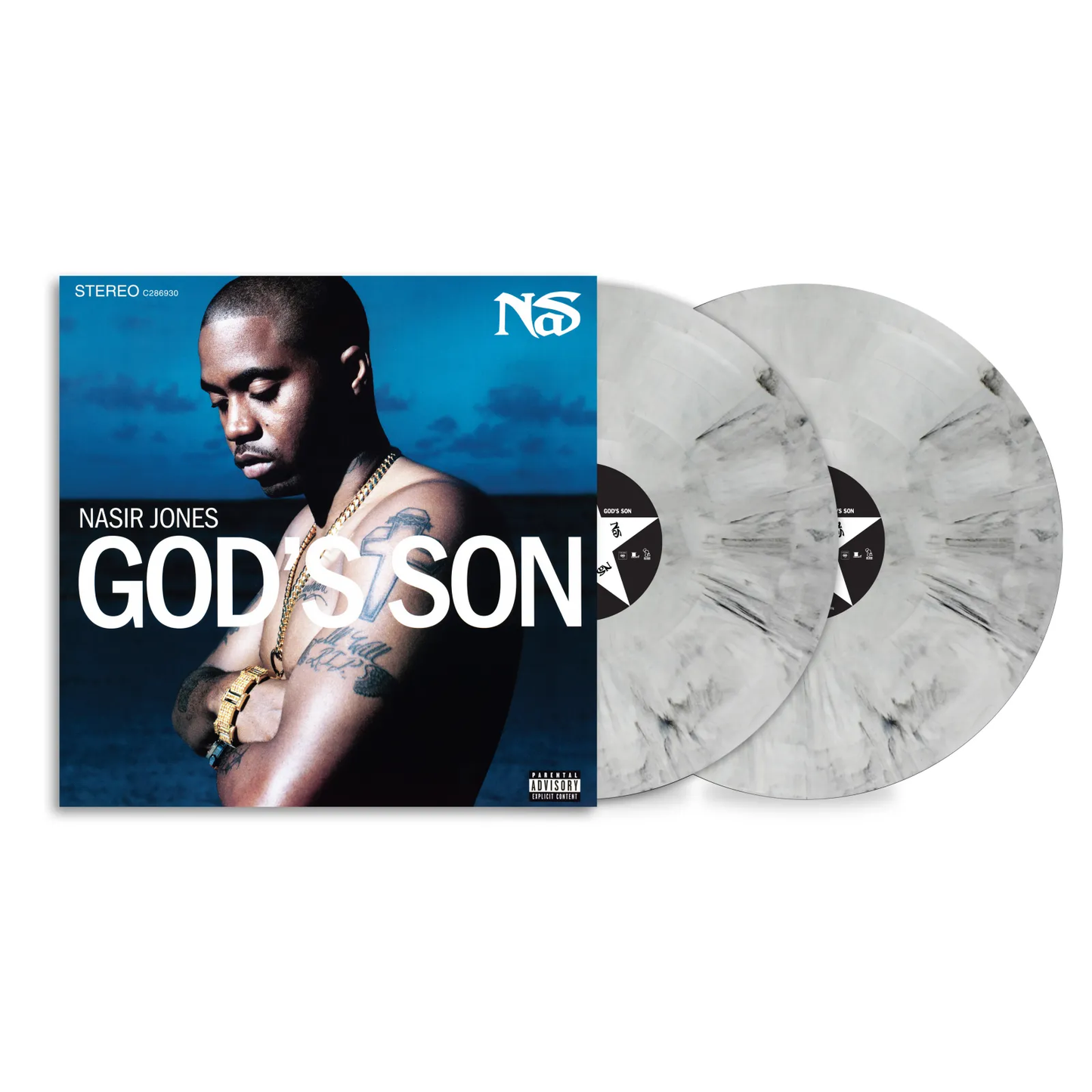 Nas - God's Son (White / Black Marbled) Vinyl RSD26 Open
