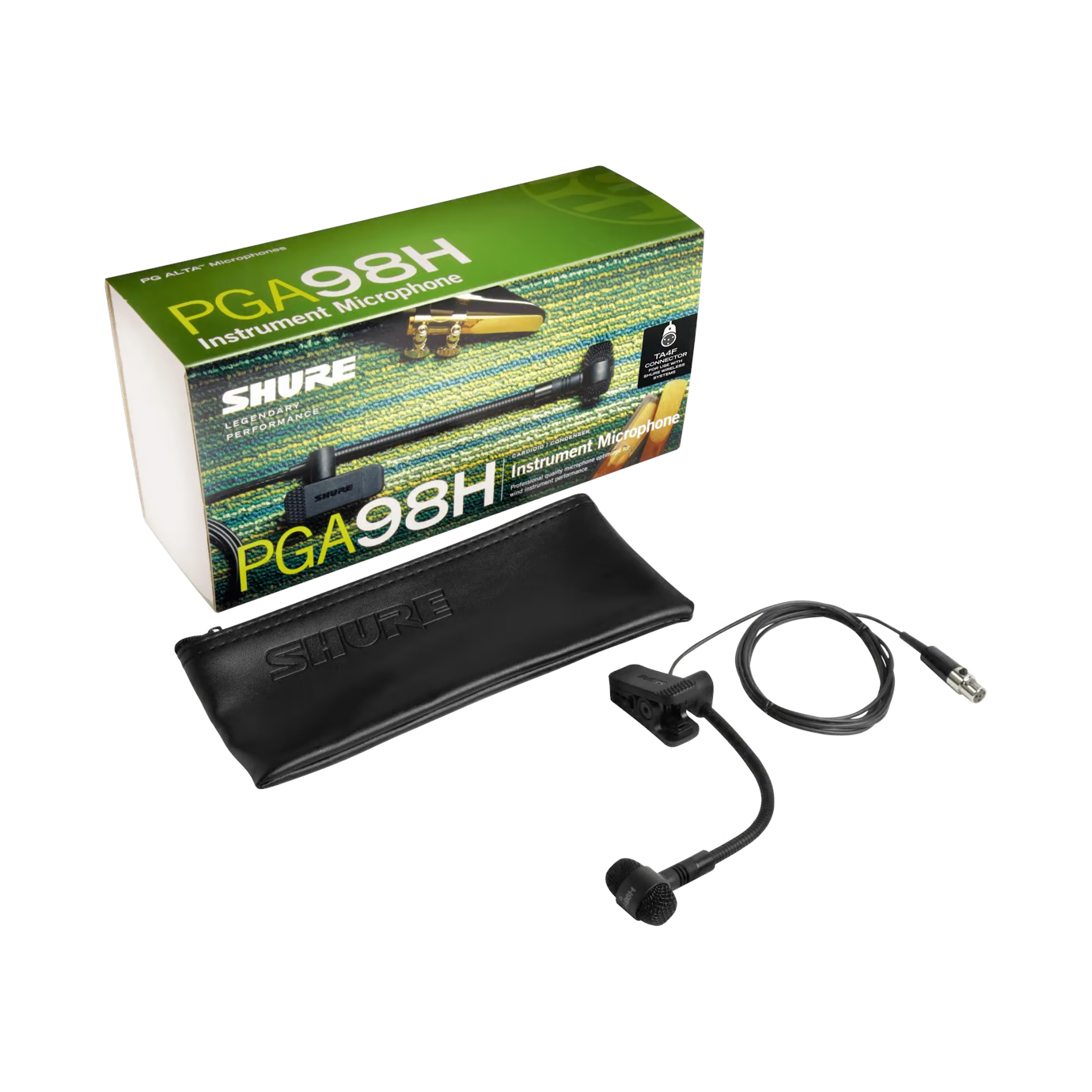 Shure PGA98H-TQG Cardioid Condenser Instrument Clip Microphone