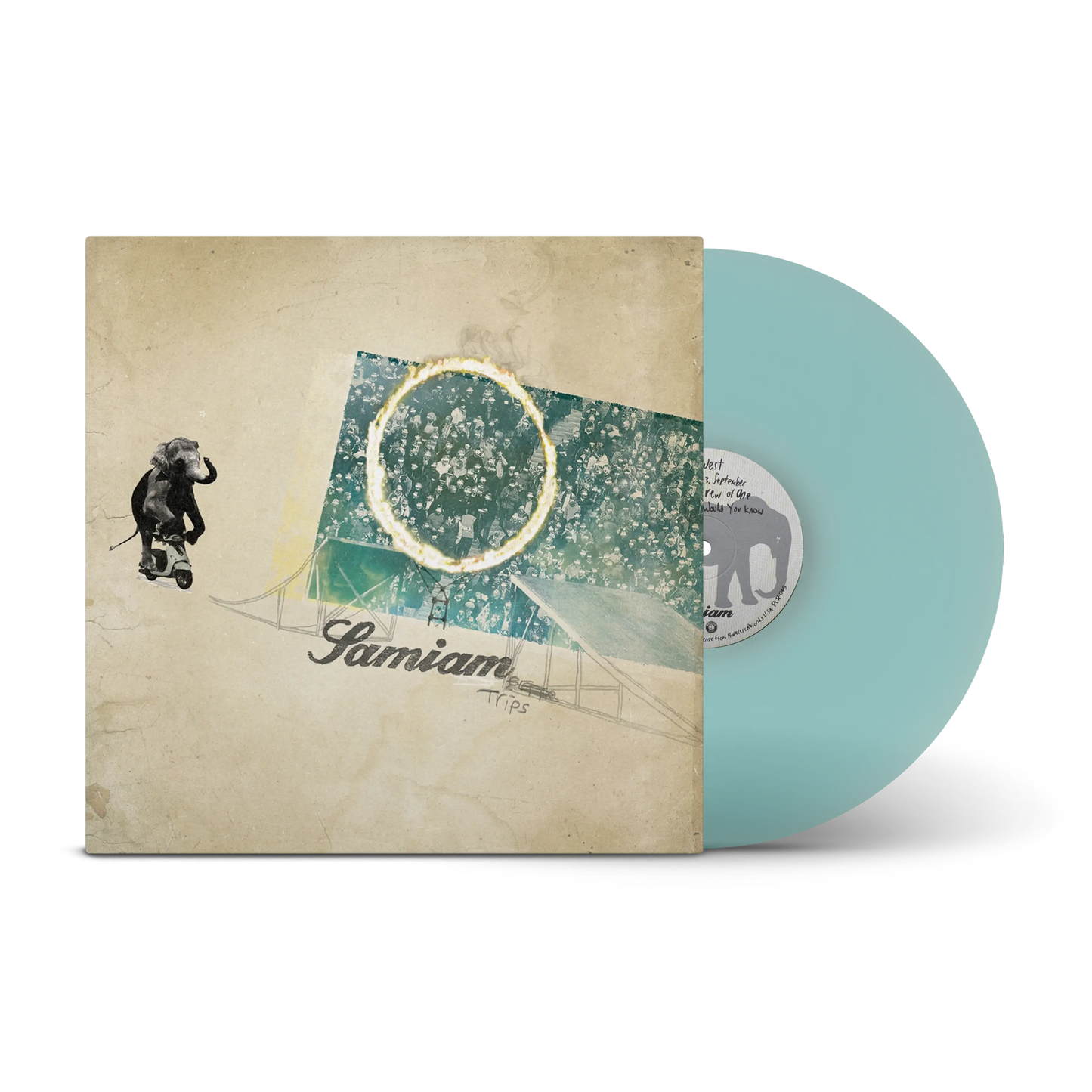 Samiam Vinyl record with a textured cover featuring artistic design and 'Samian' branding.