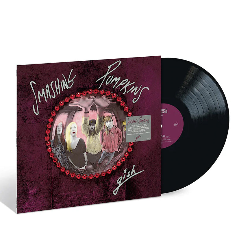 The Smashing Pumpkins - Gish Vinyl Vinyl record and cover with 'Smashing Pumpkins' on a white background