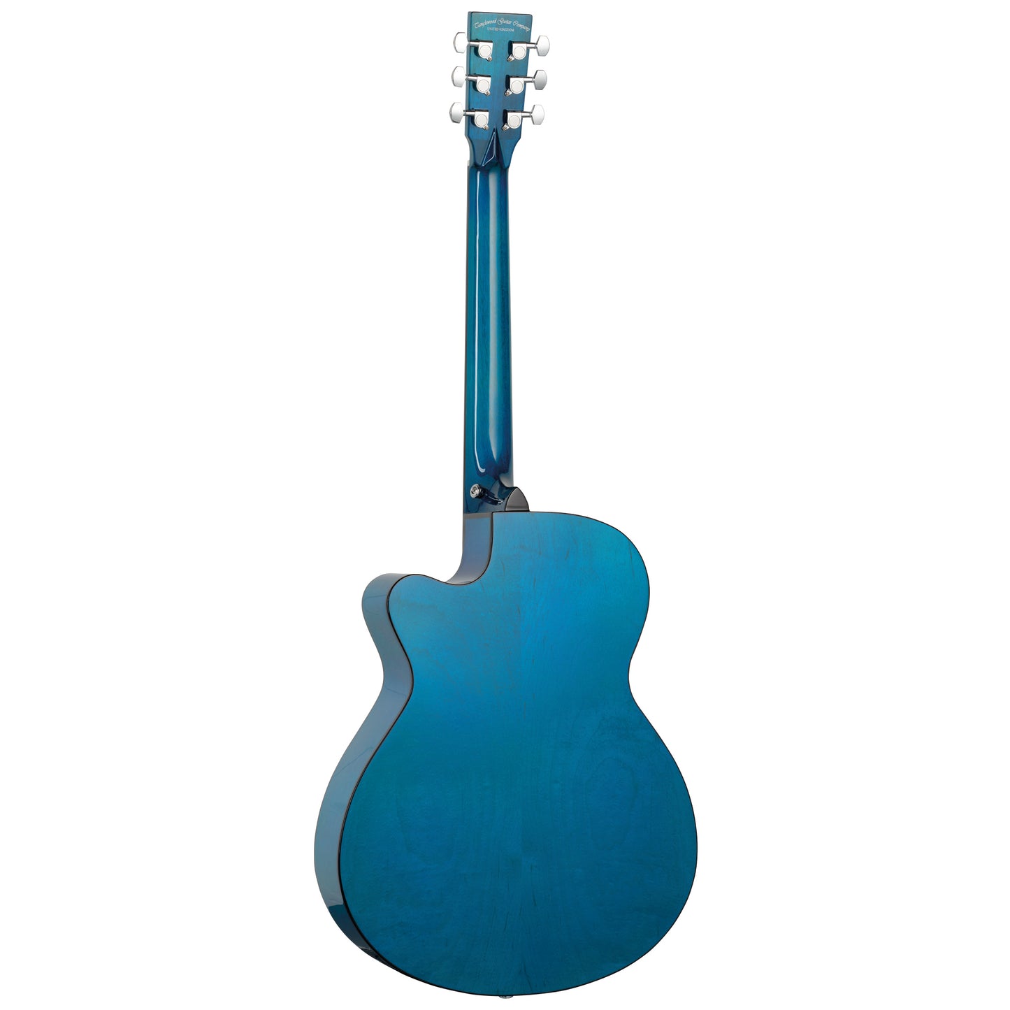 Tanglewood TA4CEBL Azure Super Folk Cutaway Electro-Acoustic - Serenity Blue Gloss