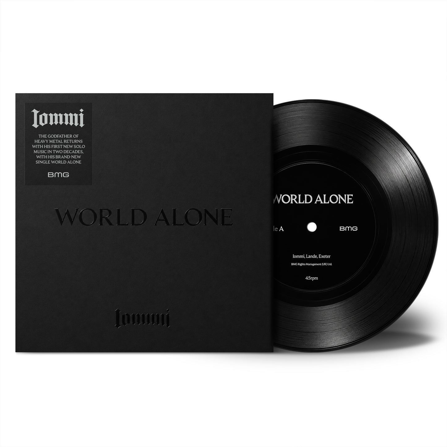 Tony Iommi - World Alone 7" Single Vinyl