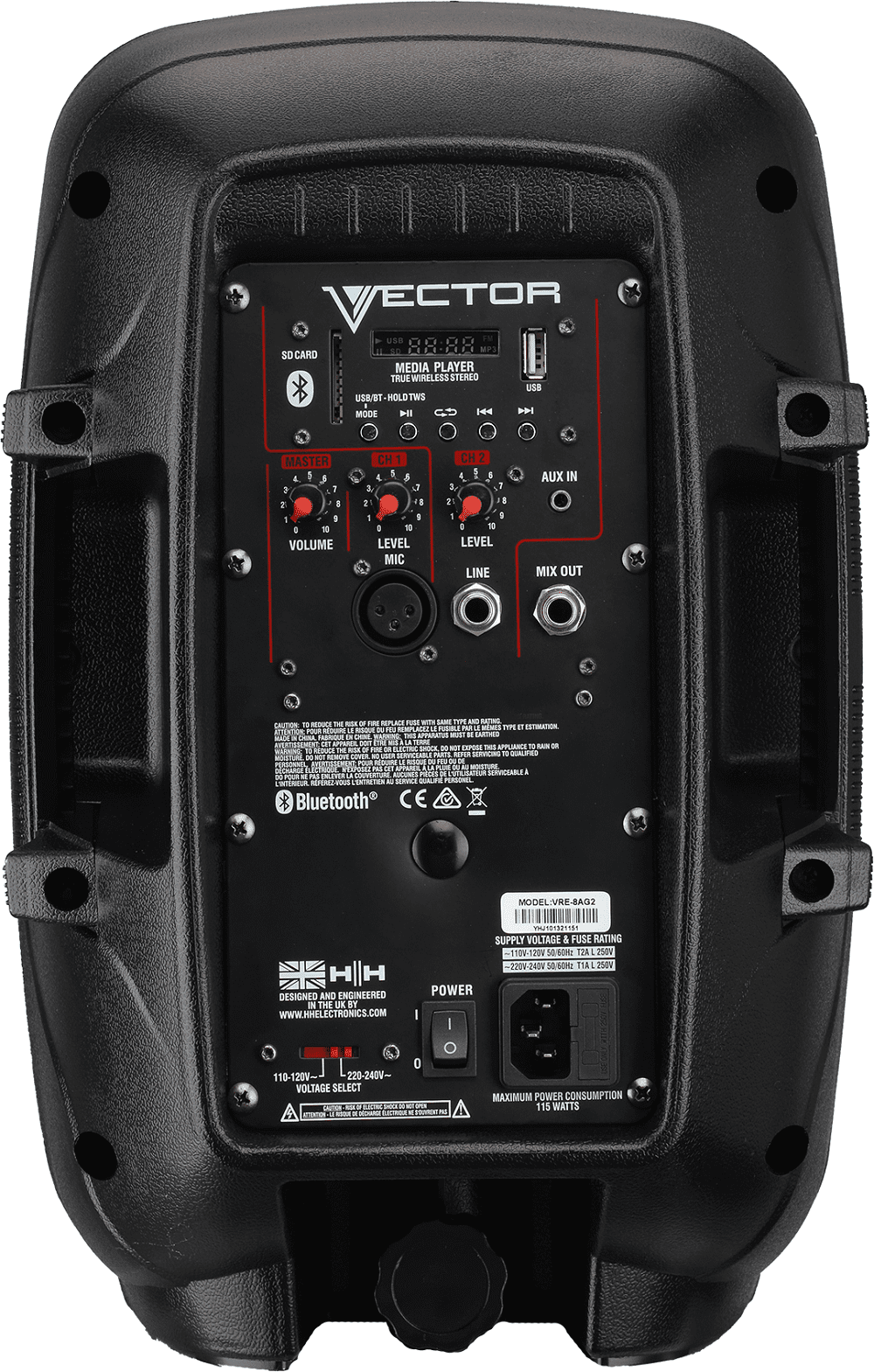 HH Electronics VECTOR VRE-8AG2 300W Active PA Speaker