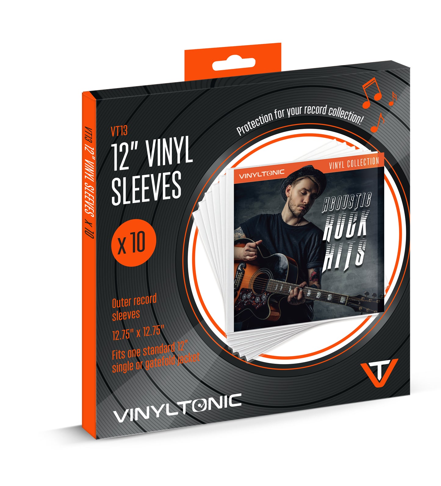 Vinyl Tonic PVC 12 inch in Sleeve - 10 Pack