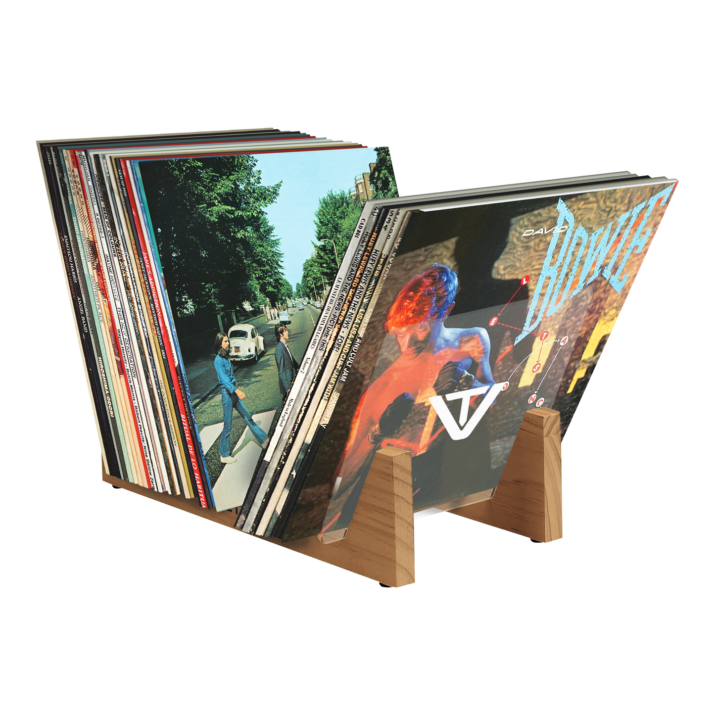 Vinyl Tonic Vinyl Display Rack - Teak