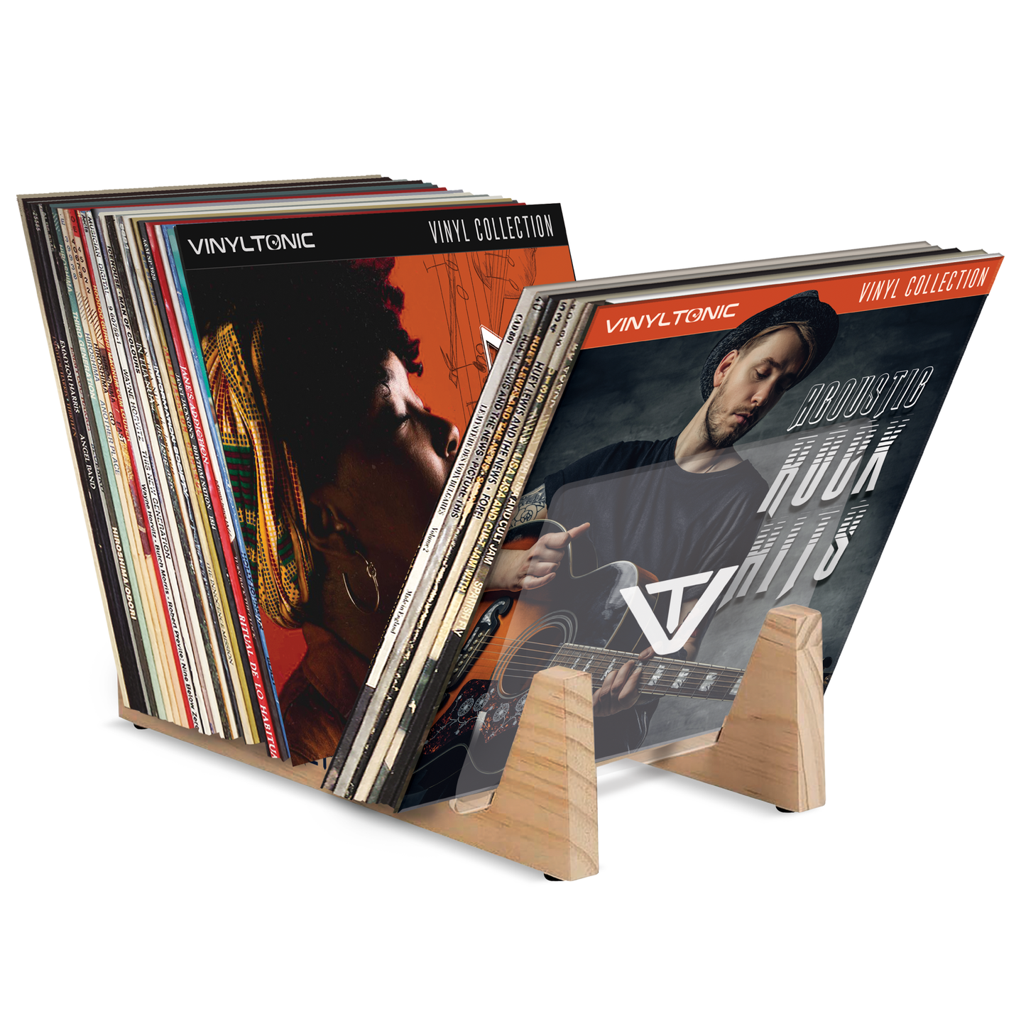 Vinyl Tonic Vinyl Display Rack - Oak