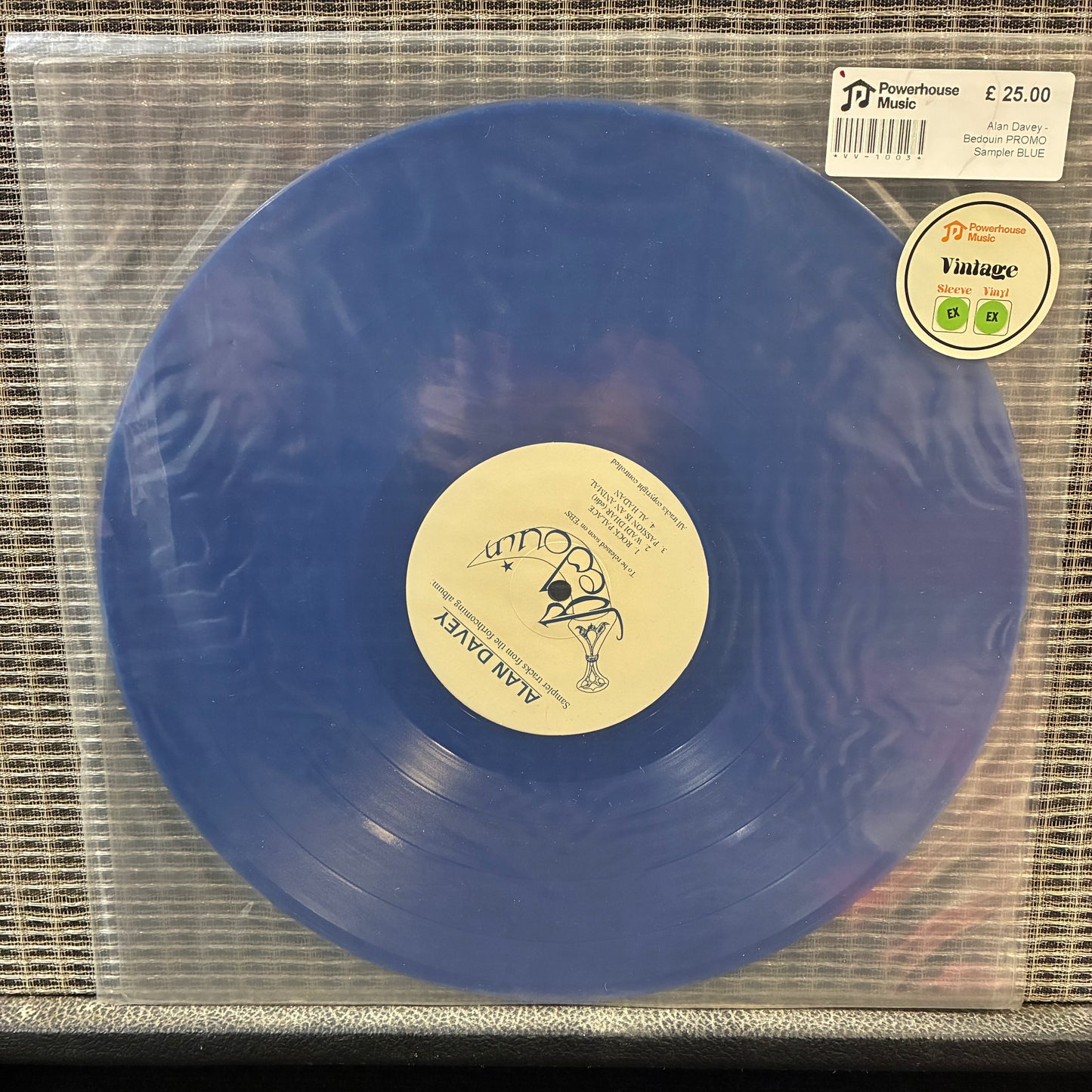Alan Davey - Bedouin PROMO Sampler BLUE Vintage Vinyl
