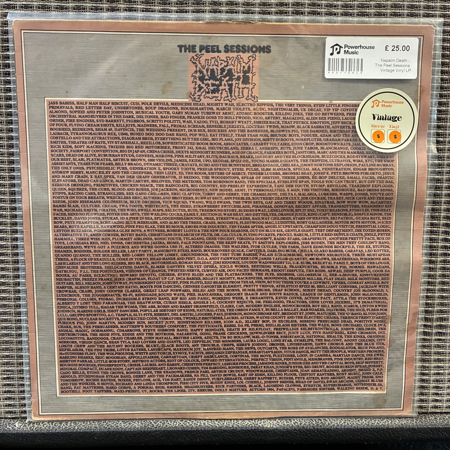 Napalm Death - The Peel Sessions Vintage Vinyl LP