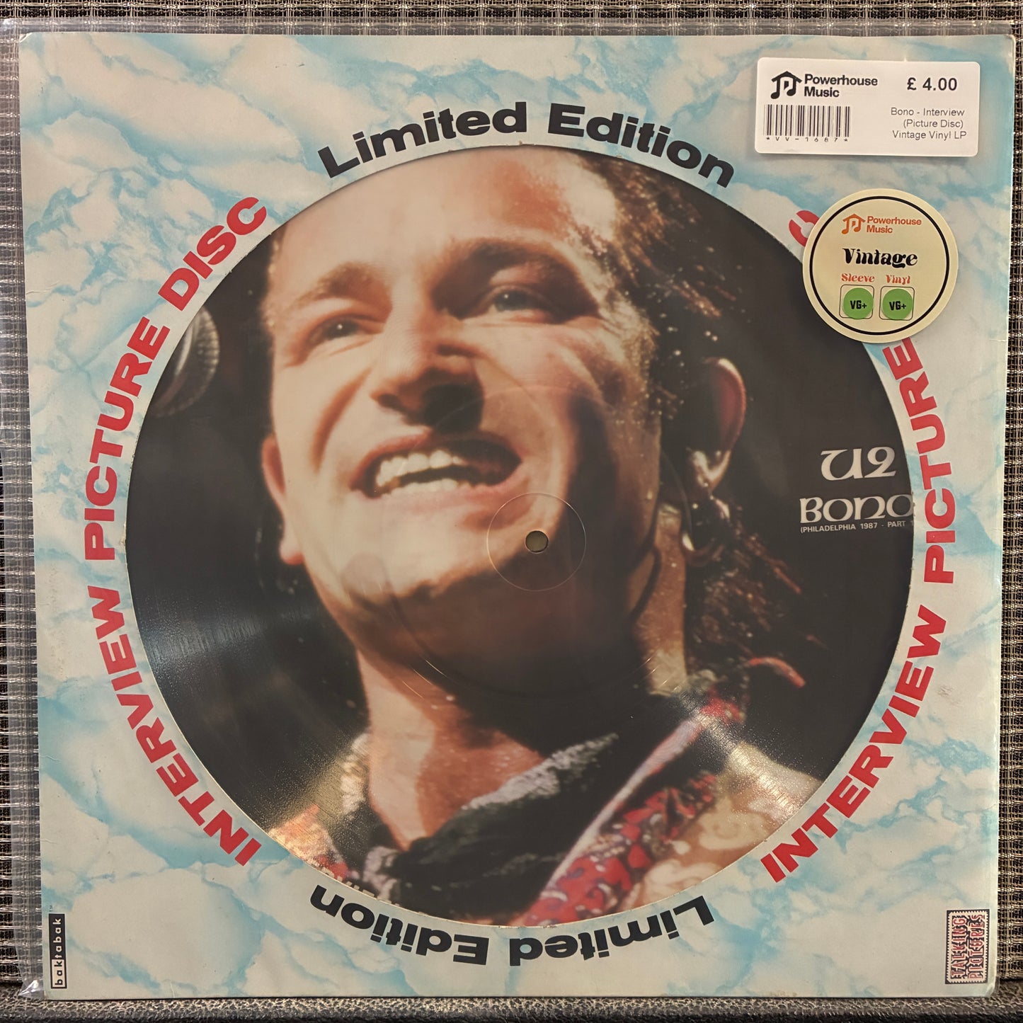 Bono - Interview (Picture Disc) Vintage Vinyl LP