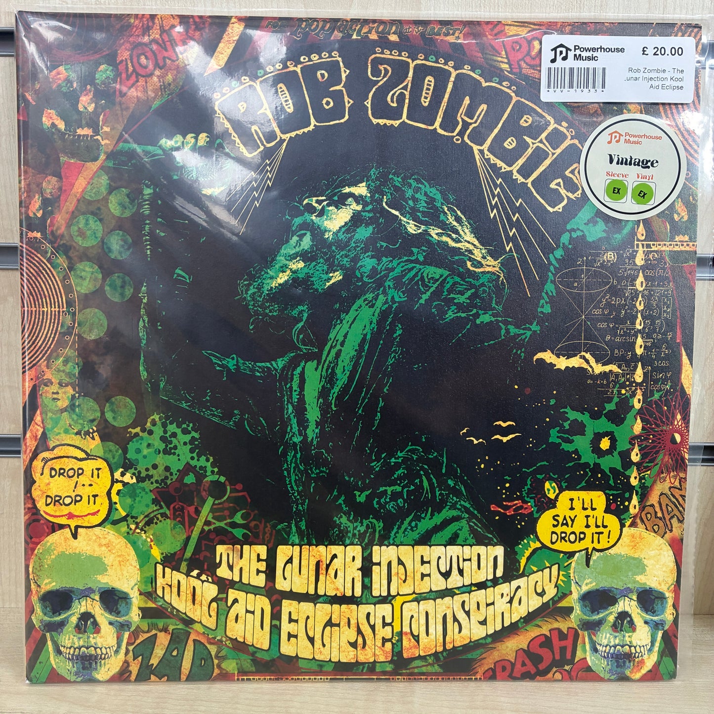 Rob Zombie - The Lunar Injection Kool Aid Eclipse Conspiracy Vintage Vinyl LP