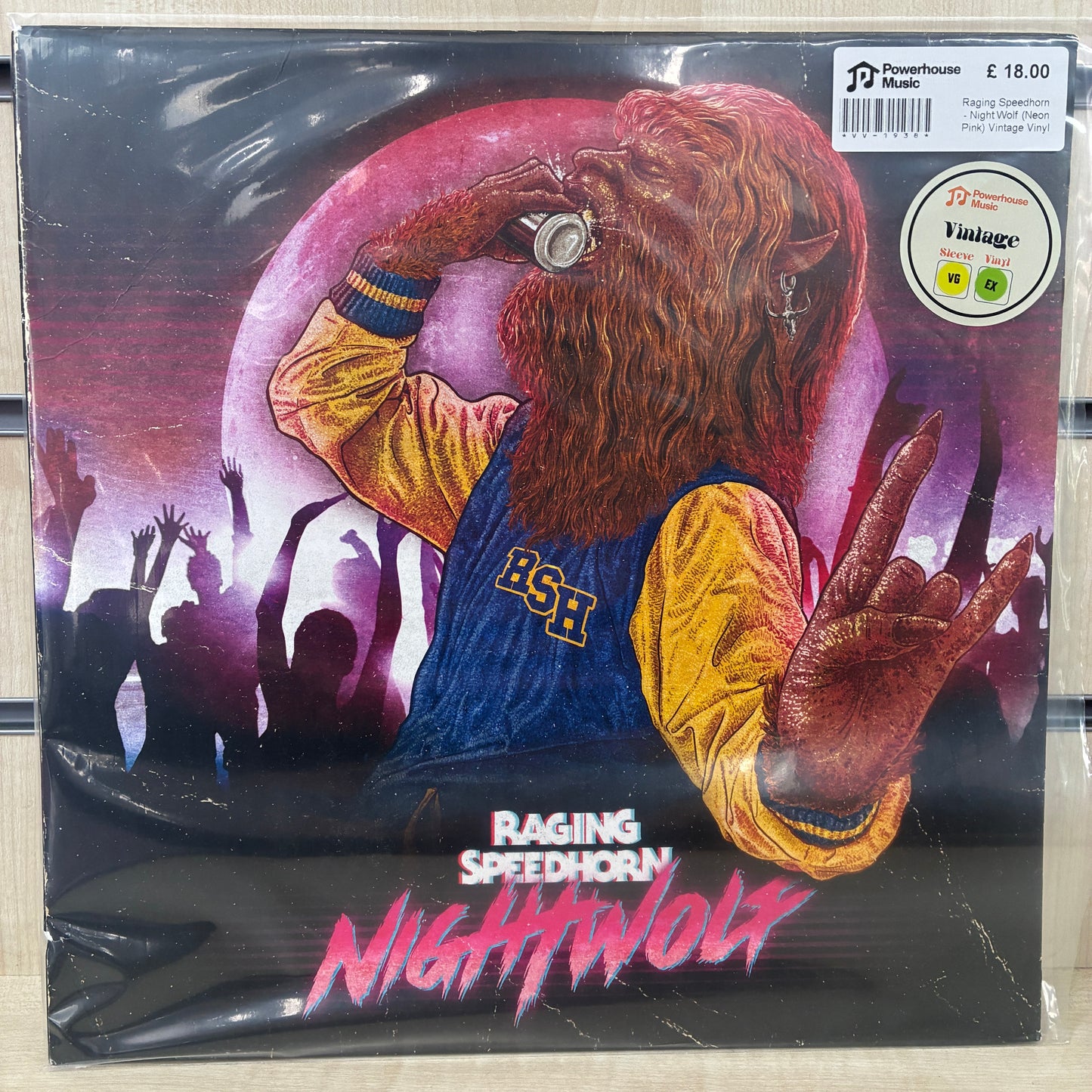 Raging Speedhorn - Night Wolf (Neon Pink) Vintage Vinyl LP