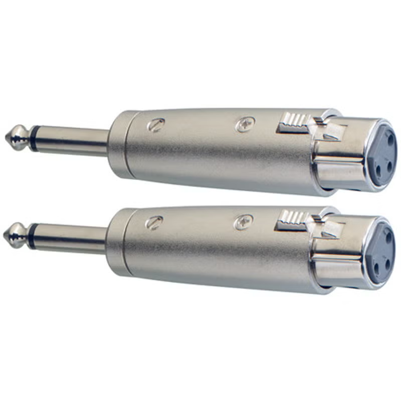 Stagg AC-XFPMH Jack Male to XLR Female Adaptor - 2 Pack