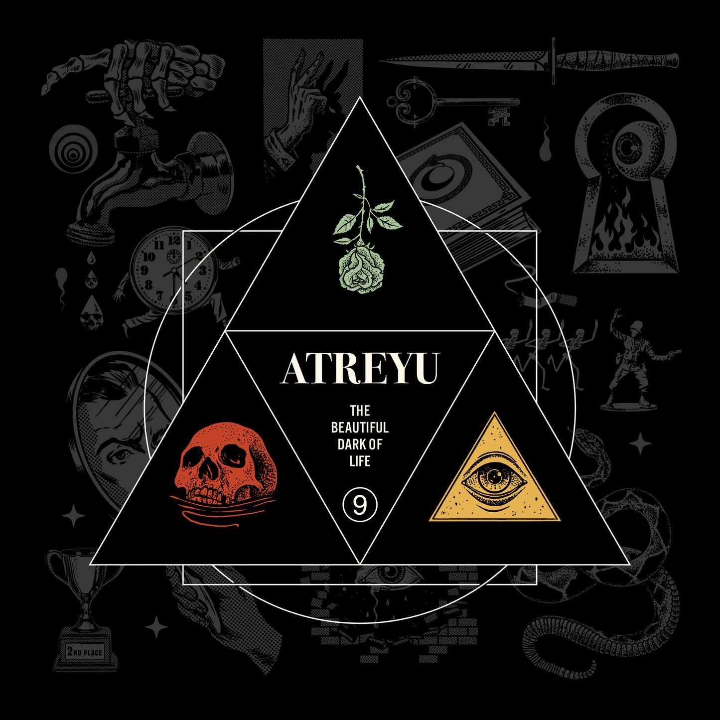Atreyu - The Beautiful Dark Of Life (Red, Teal & Yellow Swirl) Vinyl