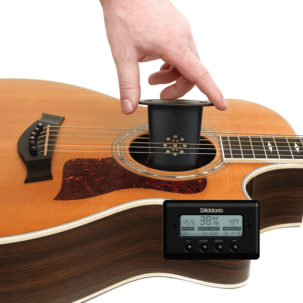 D'Addario Acoustic Guitar Humidifier with Digital Humidity & Temperature sensor