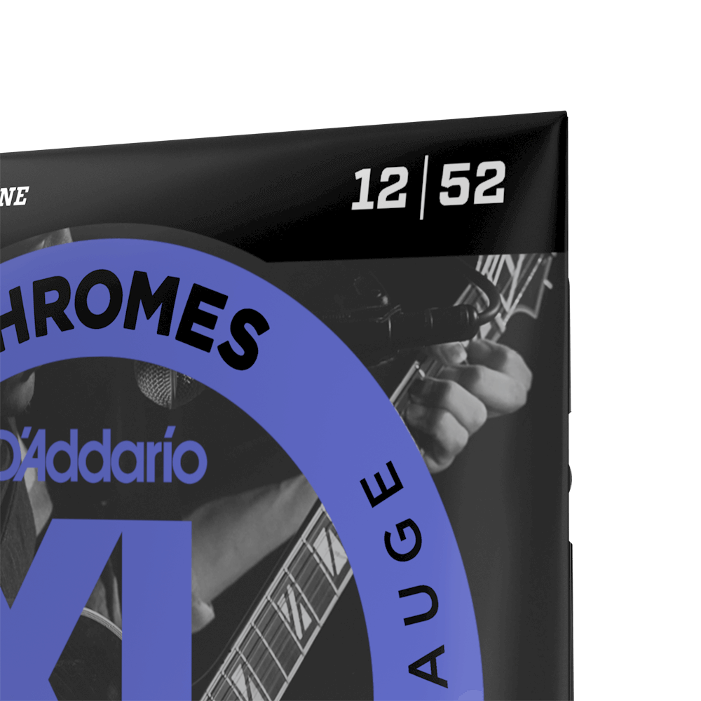 D'Addario ECG25 Chromes Flat Wound Electric Guitar Strings - Light 12-52
