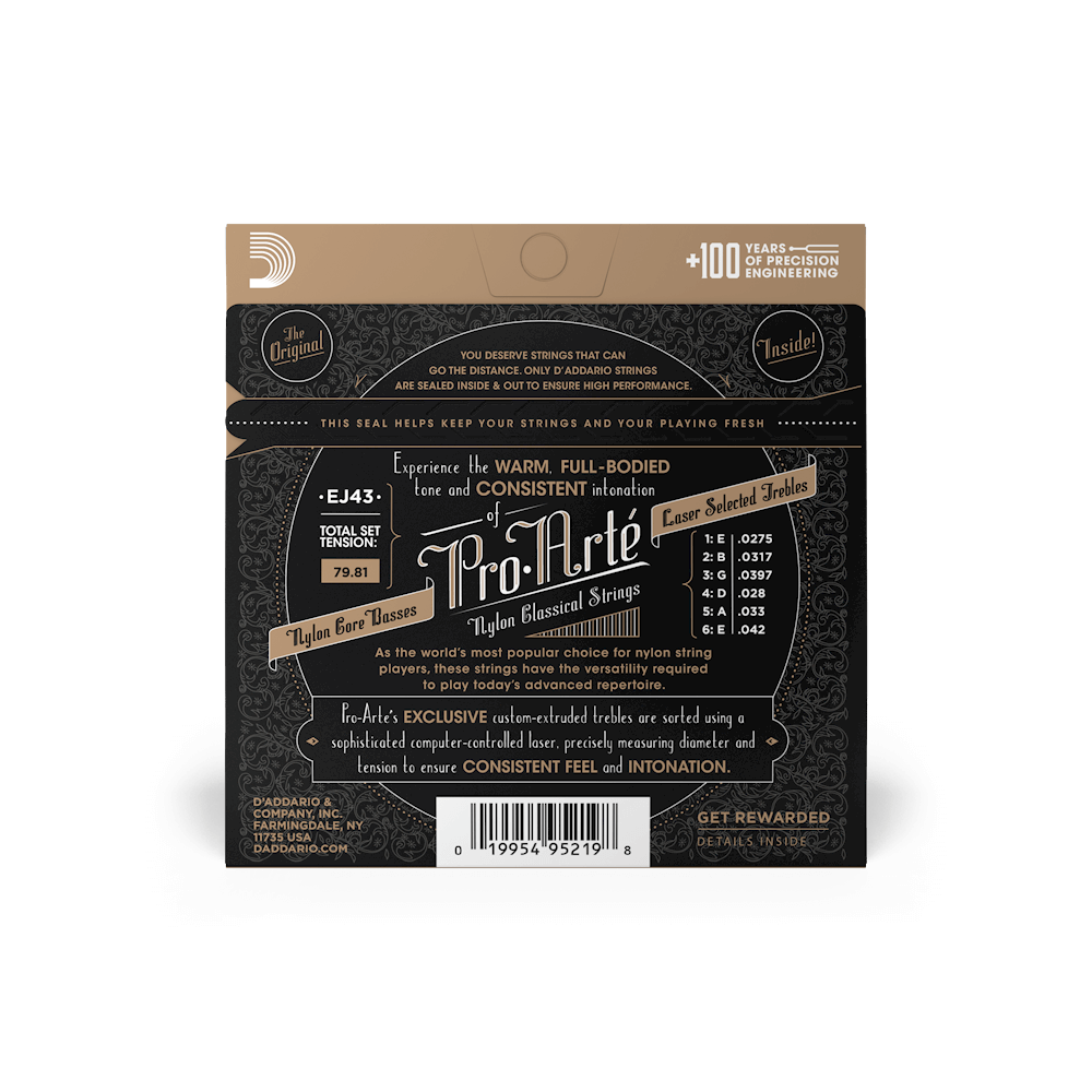 D'Addario EJ43 Pro-Arte Nylon Classical Guitar Strings - Light Tension