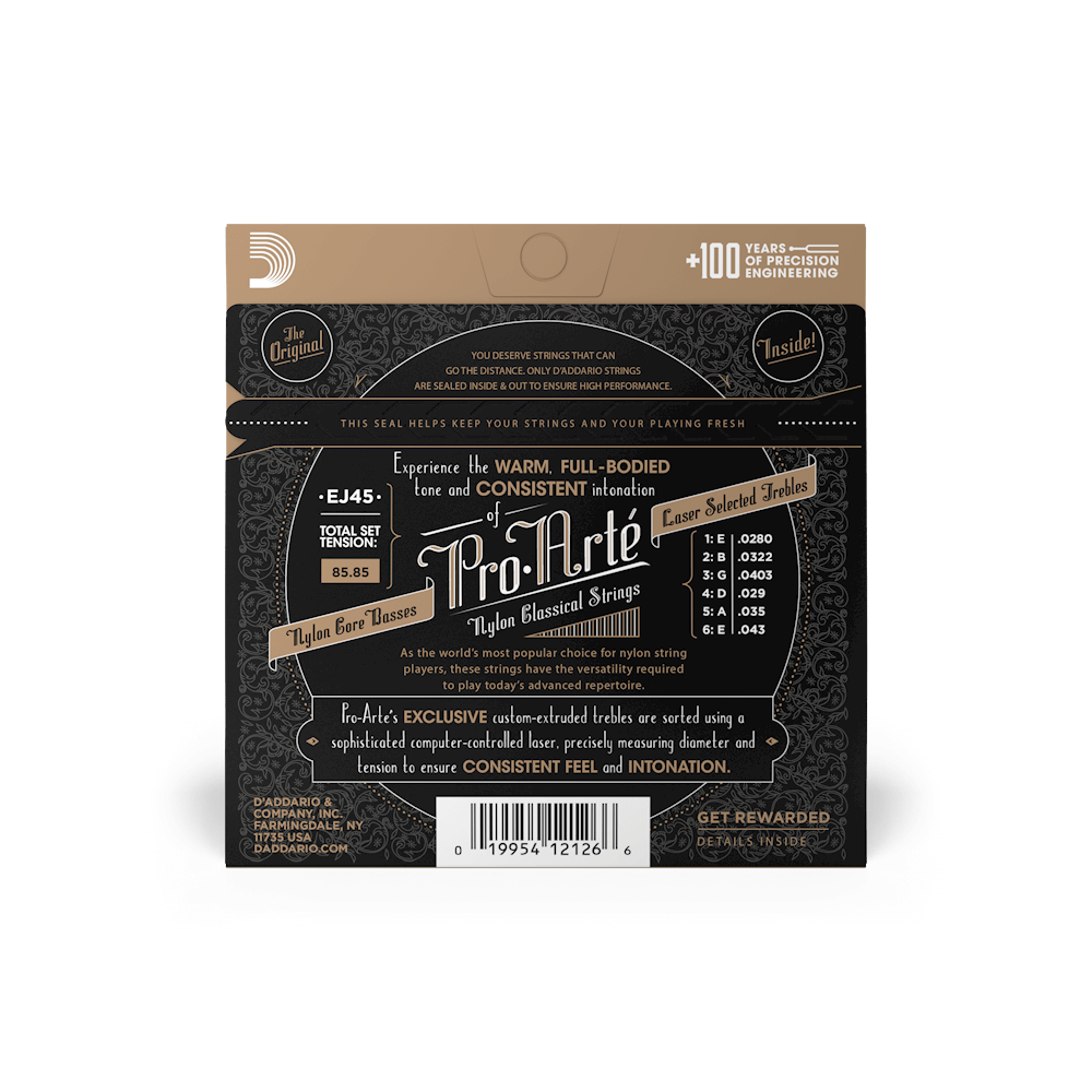 D'Addario EJ45 Pro-Arte Nylon Classical Guitar Strings - Normal Tension