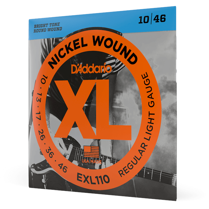 D'Addario EXL110 Nickel Wound Electric Guitar Strings - Regular Light 10-46